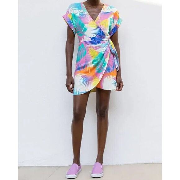 Le Superbe Dresses & Skirts - Le Superbe Desert Palms Wrap Mini Dress Sz 8 NWT $395